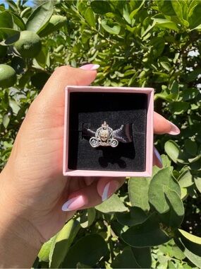 Cinderella Carriage Pandora Charm - gold and silver
